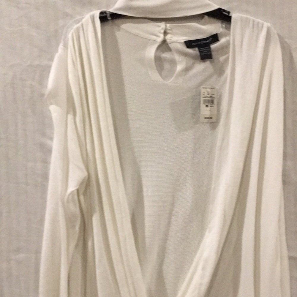 White cardigan